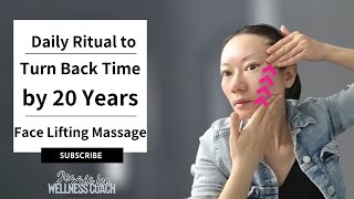 Daily Ritual to Turn Back Time by 20 Years | Face Lifting Tutorial #facelift #facemassage #beauty