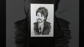 Celebrity Leo Thalapathy Vijay Drawing. #shorts #drawing Profile