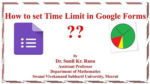 How to set time limit in Google Forms/Quiz || Google Forms/Quiz me time limit kaise set kre