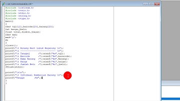 Pembuatan Program Kasir Sederhana Borland C