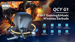 QCY G1 Ecouteurs sans Fil Gaming - Bluetooth 5.2 - QCY APP - Unboxing
