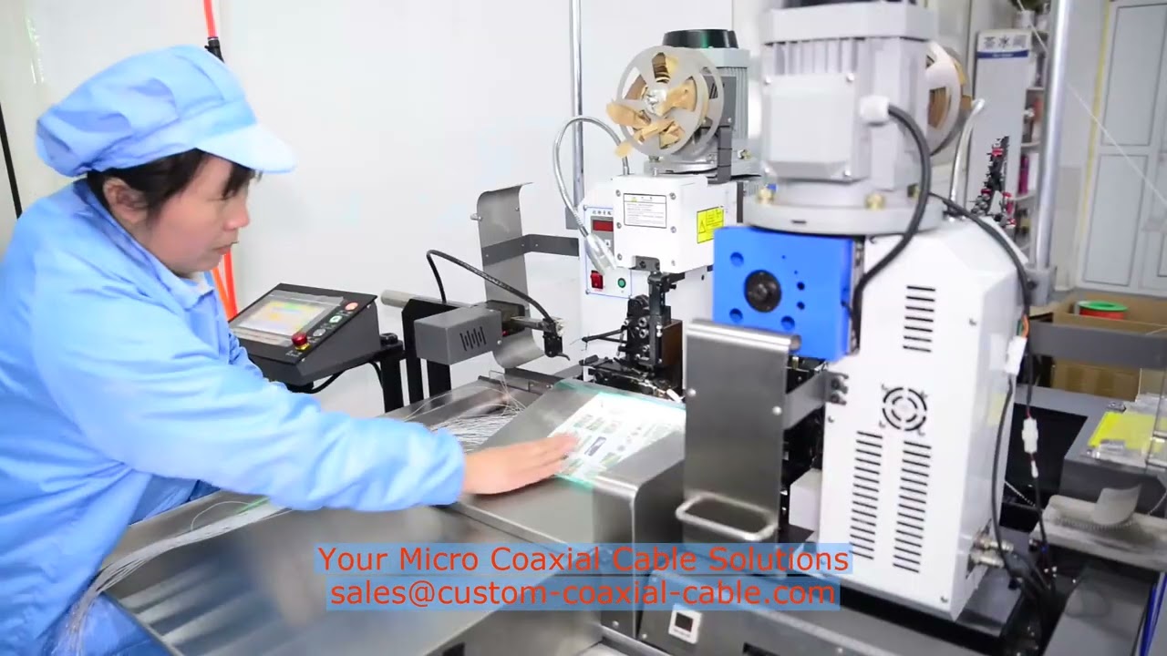 Ar Vr Headset Micro-Coax 50 Ohm Video Grade 20496-R40T-40 fine-pitch coax cable 0.8 mm pitch cable a