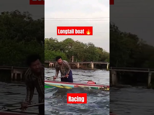 longtail boat racing Thailand #boat #racing #shorts class=