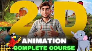 2D Animation Complete Course For Beginners 2024 | Phone Pr Cartoon Banao Ab #animation screenshot 5