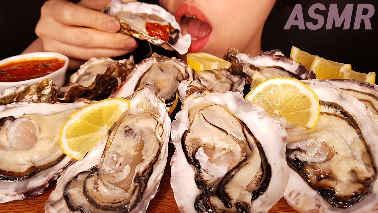 ASMR Raw Oyster 석화 굴 먹방 MUKBANG (EATING SOUNDS) NO TALKING 咀嚼音