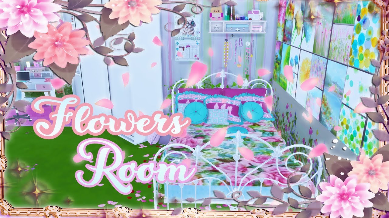 Lunalaxy 🌙Fountain 💧& Flowers 🌸 Bedroom - Sims 4