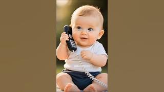 Baby Talking on Phone Call – Cutest Conversation Ever! #shorts #fyp #baby