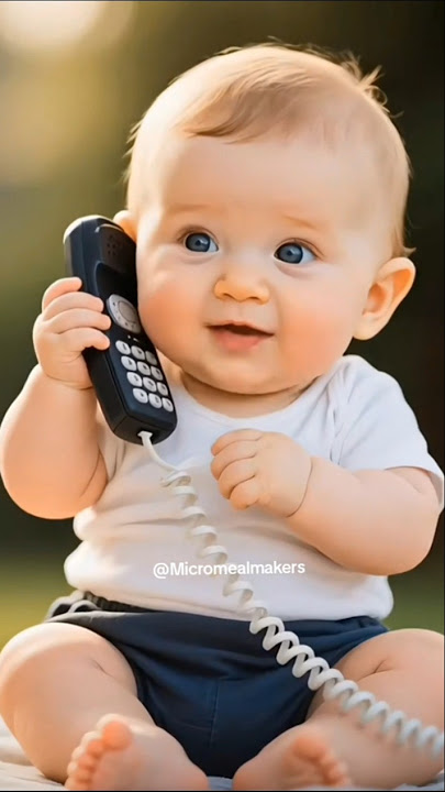 Baby Talking on Phone Call – Cutest Conversation Ever! #shorts #fyp #baby