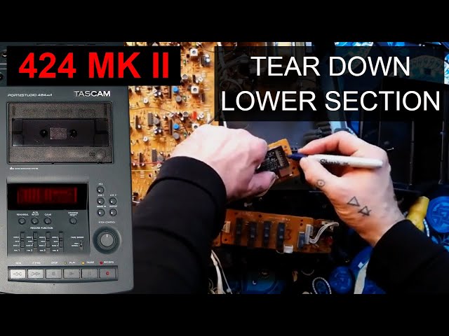 Tascam Portastudio 424 Mk II | tear down lower section - YouTube