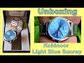 UNBOXING HMT Kohinoor Quartz Light Blue Sunray Day & Date Analog Watch #india #fashion