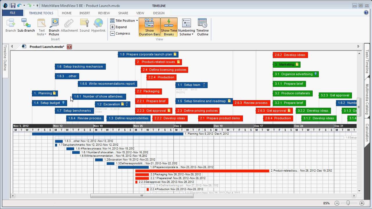 MindView 5BE Feature Highlights Part 2 - Mind Mapping for Project ...