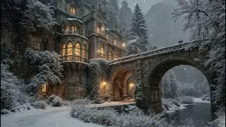 Download lagu Winter Gothic Castle Ambience | Dark Classical Academia & Haunting Piano | Relaxing Snowy Night