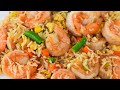 Arroz frito chino con Camarones -comida china