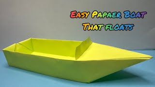 Easy Paper Boat that Floats | Easy DIY Boat