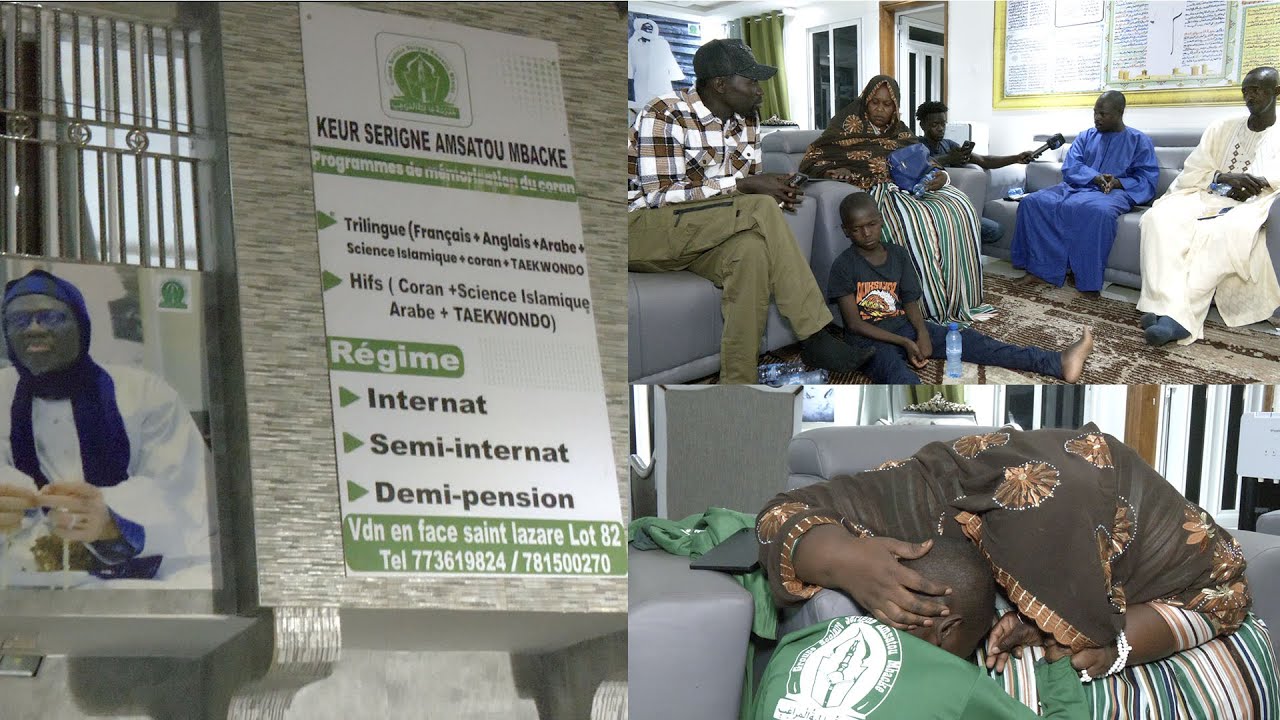 ÉMOUVANTS MOMENTS DE AMETH NDIAYE ARRIVÉ À L'INTERNAT AVEC SES PARENTS