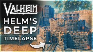 VALHEIM: Building Helm&#39;s Deep from Lord of the Rings