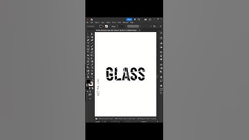 How to create Broken Glass Effect Text in Adobe #Illustrator ?