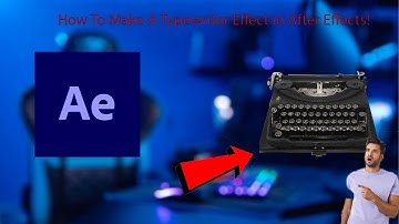 How to Make a Typewriter Effect in After Effects! Tutorial 2023!