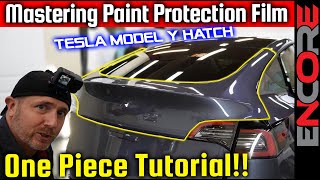 Tesla Model Y Hatch: One-Piece PPF Perfection Unveiled 📌 Paint Protection Film Installation Tutorial