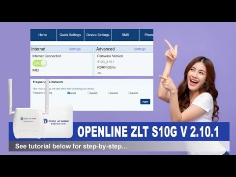 How to openline Zlt-s10g v.2.10.1| OPENLINE TUTORIAL