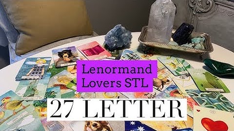 27 LETTER Lenormand 2 Card Combo
