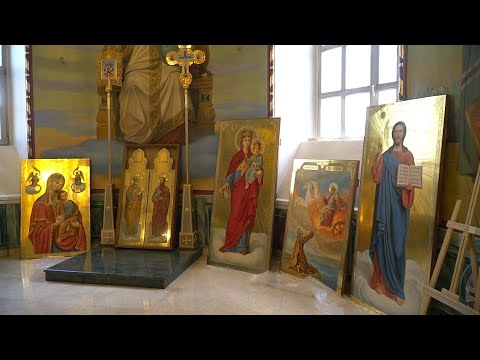 Установка центрального иконостаса в нижегородском храме в честь Вознесения Господня