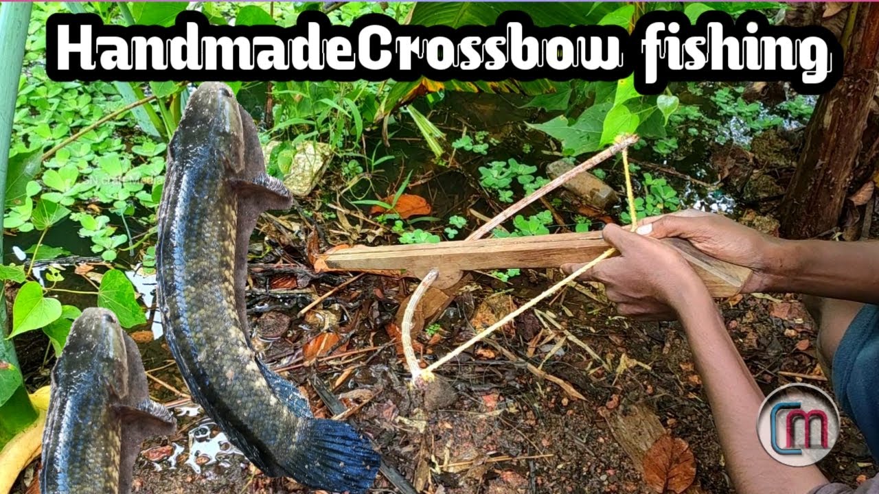 Fishing kerala handmade crossbow fishing rod and reel //muppalli// SN Craft  media fishing time 2020 