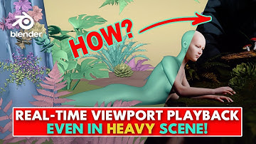 2024 - Blender 4.2 - REAL TIME Viewport Playback in HEAVY scenes using Geometry Nodes and Proxies