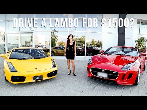 How To Drive A Lamborghini For 1500 Cad A Month Youtube