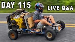 Friday V8 Go Cart Q & A | Video Everyday Until I Meet Cleetus