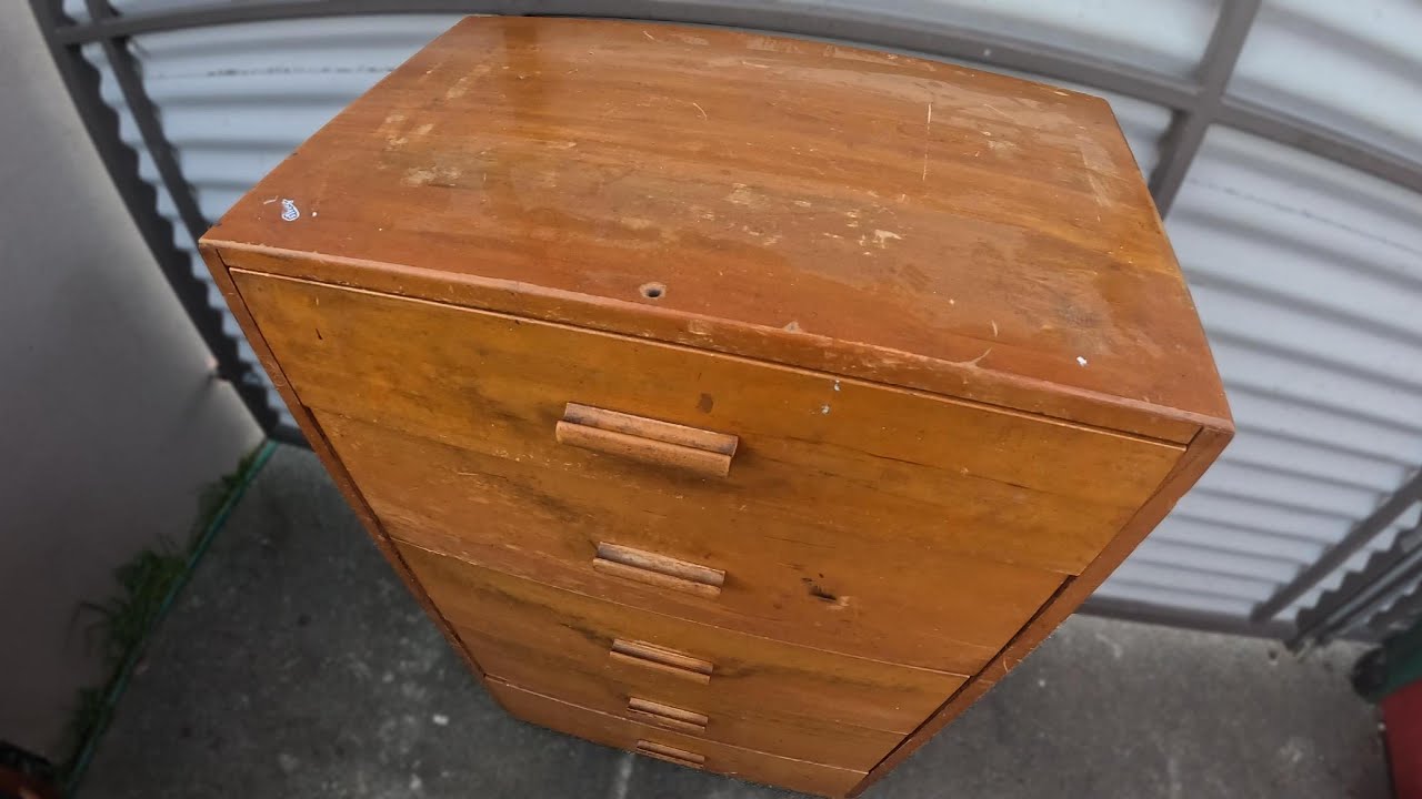 I restored this UGLY DRESSER with holes all on it