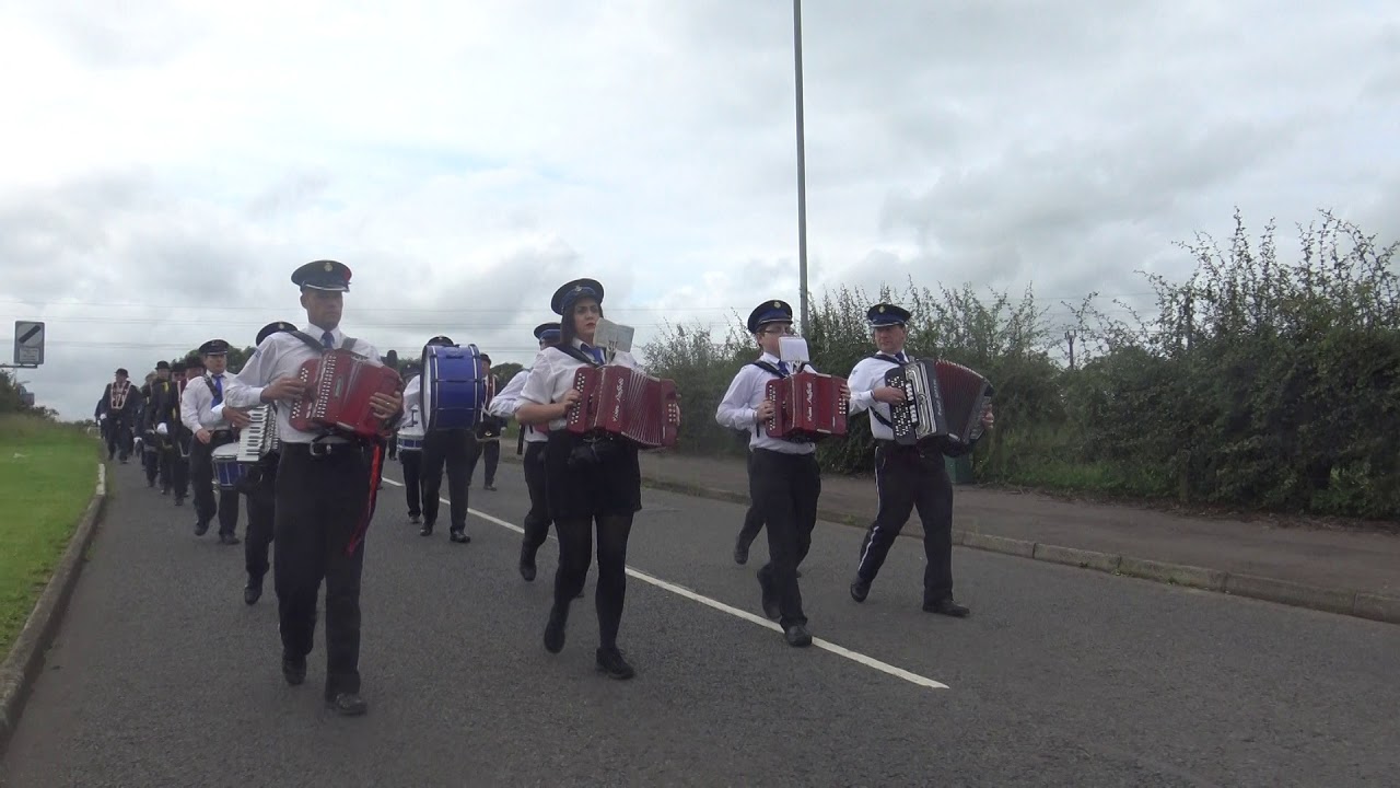 Bushside Accordion Band Cloughmills Royal Black Service 2019 (6) YouTube