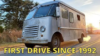 First Drive In 29 Years  1960 Grumman Olson Kurbside Step Van Project