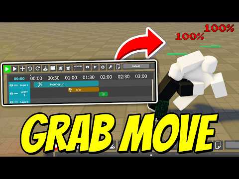How To MAKE GRAB MOVE In The Strongest Battlegrounds SKILL BUILDER V2! Roblox TSB