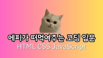 에피가 떠먹여주는 코딩 입문 HTML, CSS, JavaScript - 2강. HTML로 간단한 투두 리스트 만들기