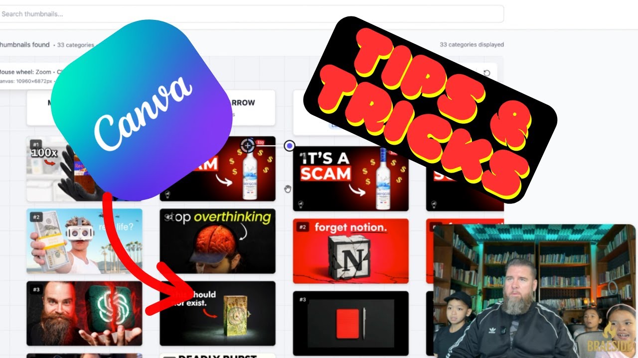 Canva Tips 🎨 | How to Make Eye-Catching YouTube Thumbnails Fast & Easy