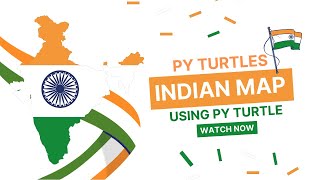 India Map Using Python Turtle #shorts #india