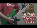 Top 10 Ratt Guitar Riffs!