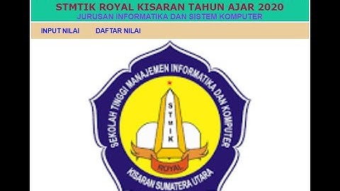 Desain Aplikasi Web Input Nilai Mahasiswa Dengan HTML CSS PHP