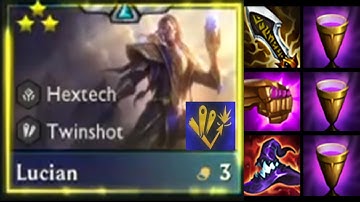 3 Star Lucian With Ricochet + 3 Chalice + 3 Socialite - TFT SET 6.5