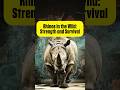 "Rhinos in the Wild: Strength and Survival" #rhino #facts #shorts