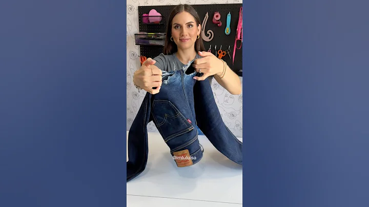 not sure what happened here 😬 let’s upcycle these jeans! ♻️👖💫 thumbnail