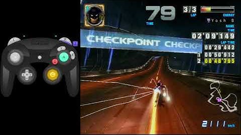 F-Zero AX (Nintendont) - Lightning: Thunder Road, Lap - 0