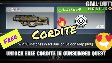 How to unlock *new*cordite free| Cod mobile