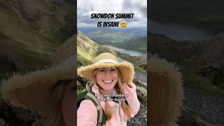 Snowdon’s Summit is WILD! 😆 (Wales’ Highest Mountain) #uktravel #shorts #snowdon #wales #hike