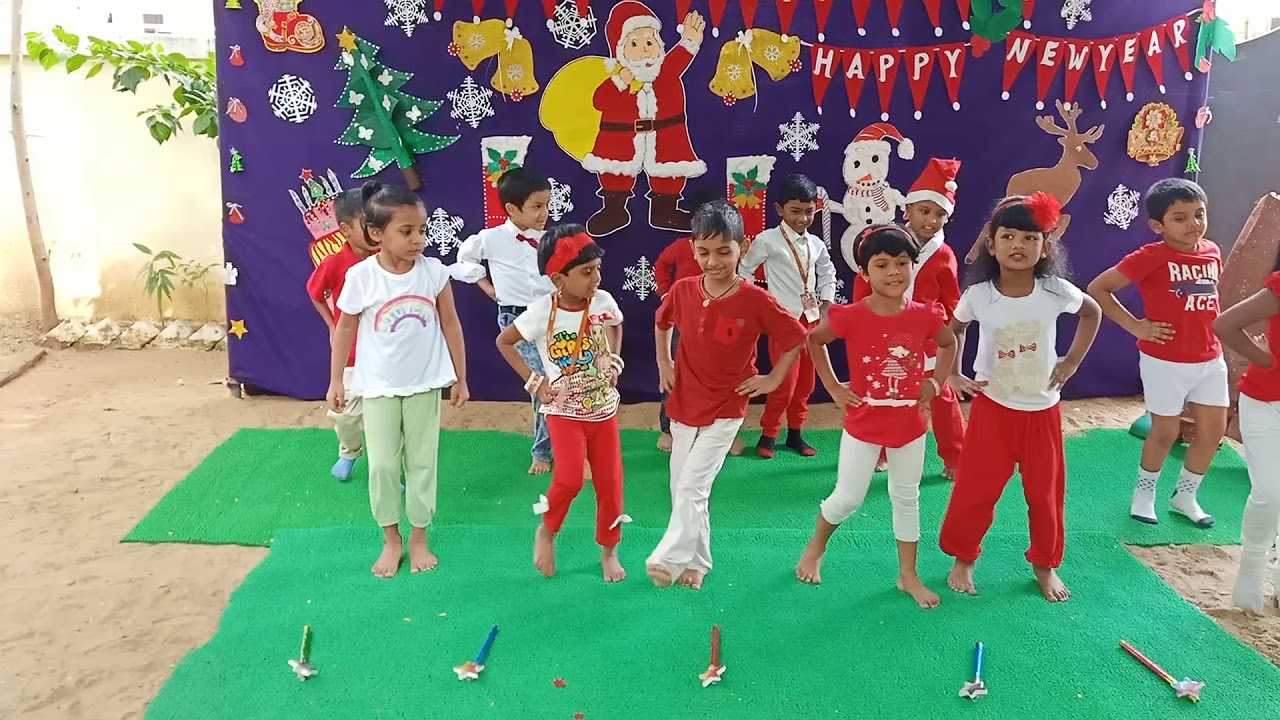 Kidzee Velachery Christmas Celebration 2019 Senior KG Dance - YouTube