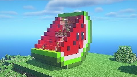 ⛏️Minecraft cute malon house🍉:: BSL Shaders:: [Minecraft] #7❤