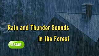 Rain and Thunder Sounds | Sleep Instantly in 5 Minutes with Heavy Rain and Thunder Sounds at Night
