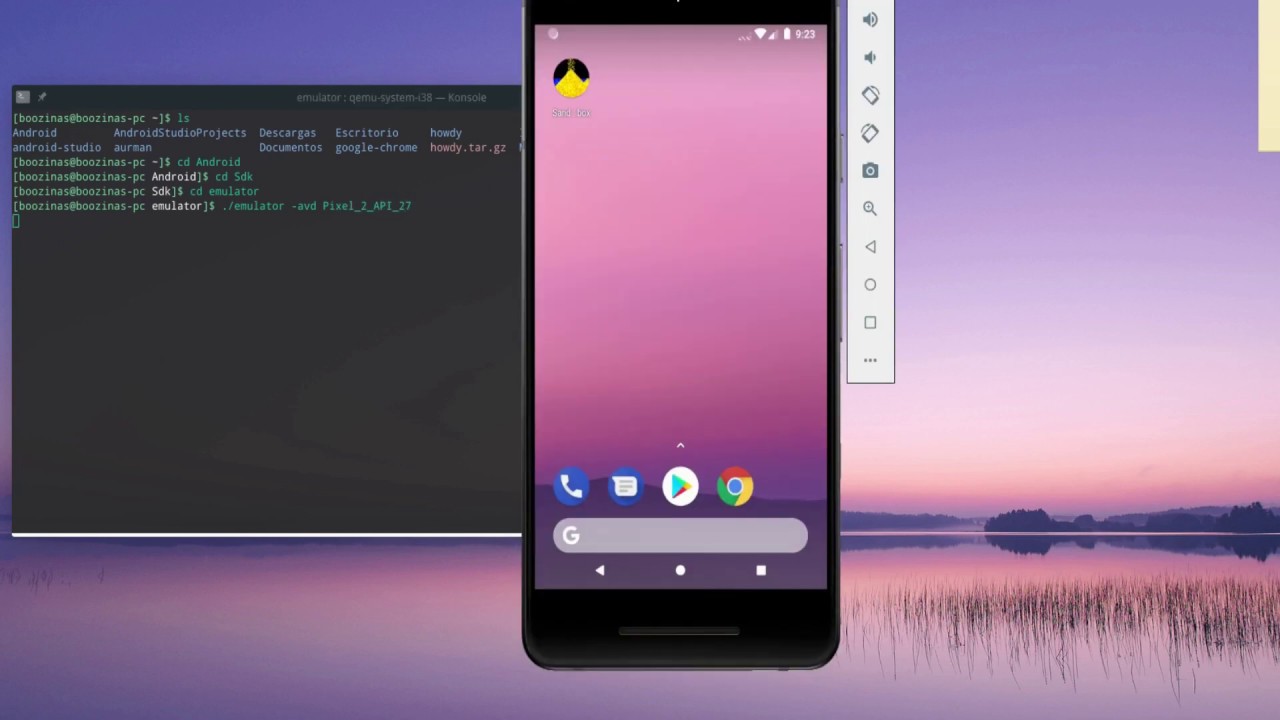 Open Android Emulator without Android Studio with command line - YouTube