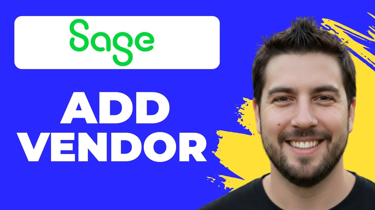 How To Add A New Vendor In Sage 50 (Quick Guide) - YouTube